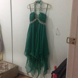 Green Sequenced party dress